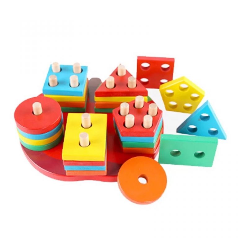 Jeu Des Formes Géométriques à Empiler