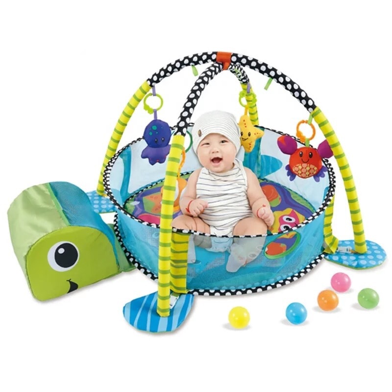 Tapis-d’éveil-et-piscine-à-balle-30balles