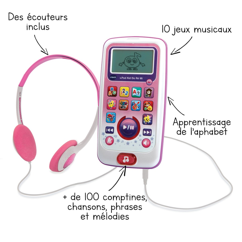 V-pod-Kid-do-ré-mi-rose-Vtech