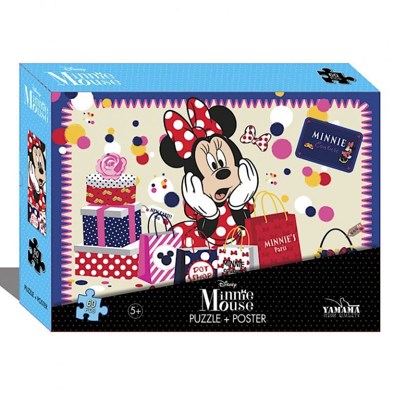 Puzzle + Poster Disney Minnie Mouse 60 Pièces - YanDeal